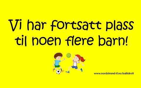 Plass til flere 4- og 5-åringer!