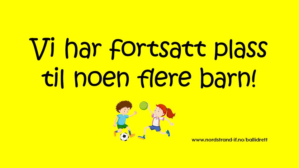 Plass til flere 4- og 5-åringer!