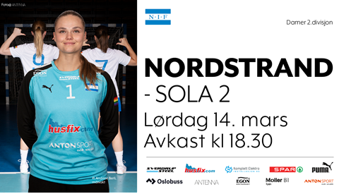 Damene mot Sola på lørdag!