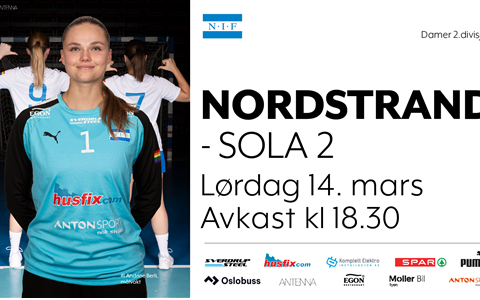 Damene mot Sola på lørdag!