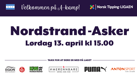 Første hjemmekamp på lørdag!