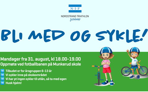 Bli med på juniorsykling