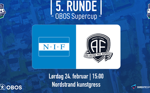 Arendal i OBOS Supercup på lørdag!