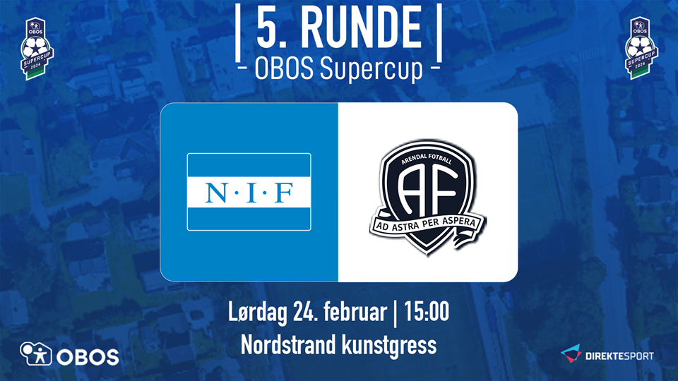 Arendal i OBOS Supercup på lørdag!