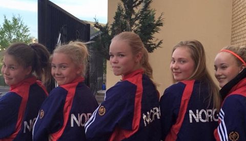 5 jenter fra Nordstrand til Norden cup i Helsinki!