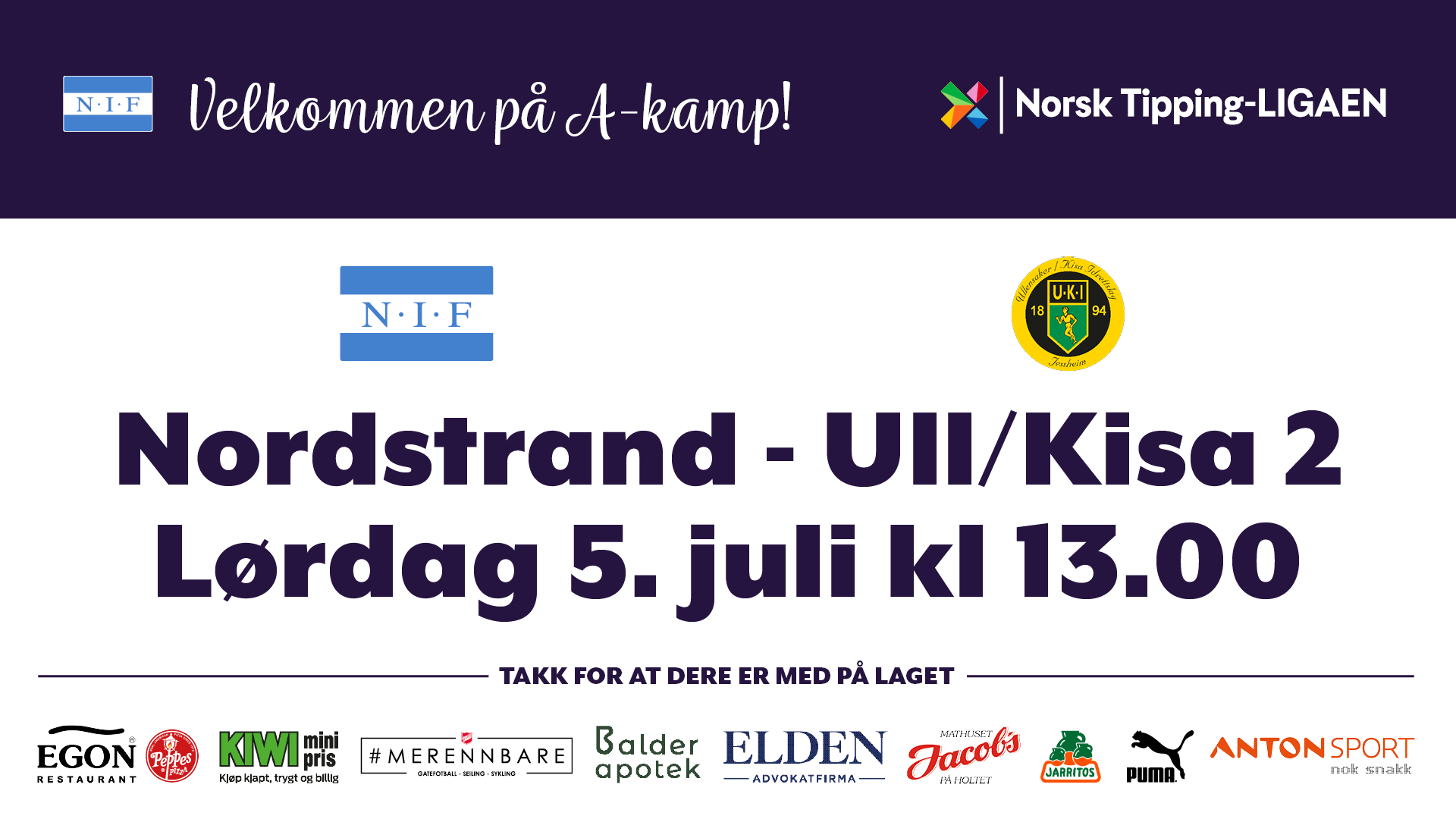 Siste hjemmekamp før ferien!