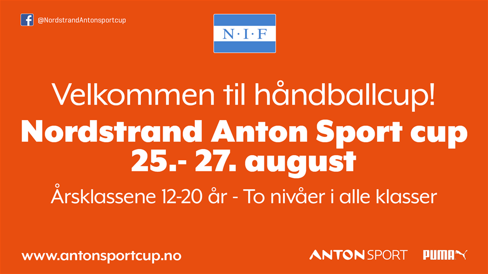Velkommen til Anton Sport cup