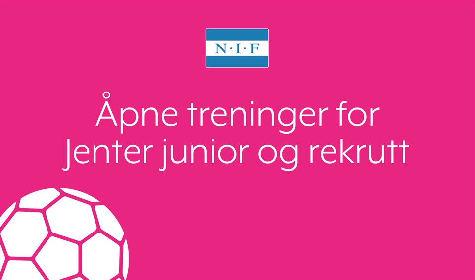 Åpne treninger for junior og rekruttspillere uke 33