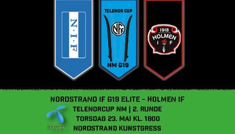 Holmen IF G19 er satt opp som motstander i 2. runde av Telenor Cup NM G19