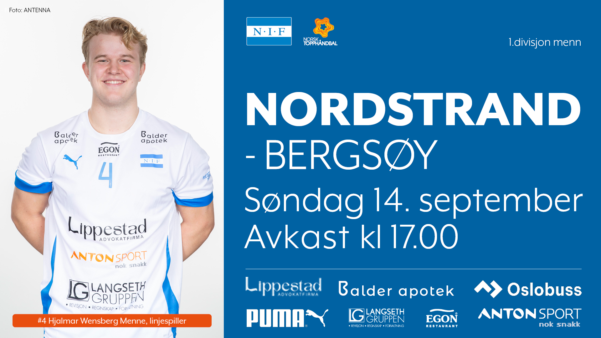 Guttas første hjemmekamp på søndag!