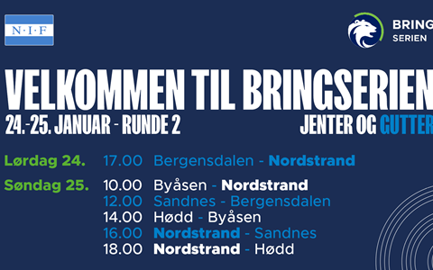 Kom og hei på Bring-lagene våre i helgen!