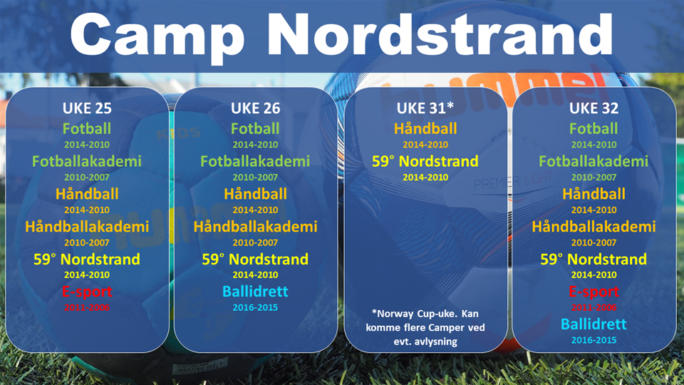 Camp Nordstrand i sommerferien