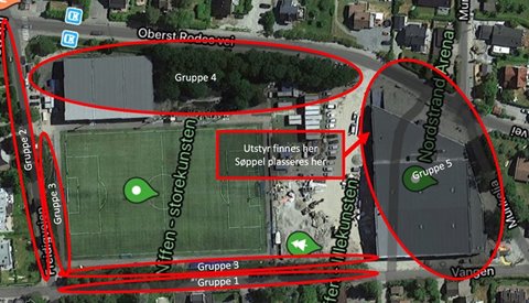 Vårdugnad på fotballanleggene 5. mai