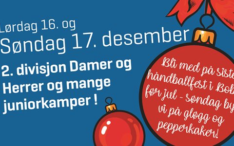 Håndballfest i Bobla 16. og 17. desember