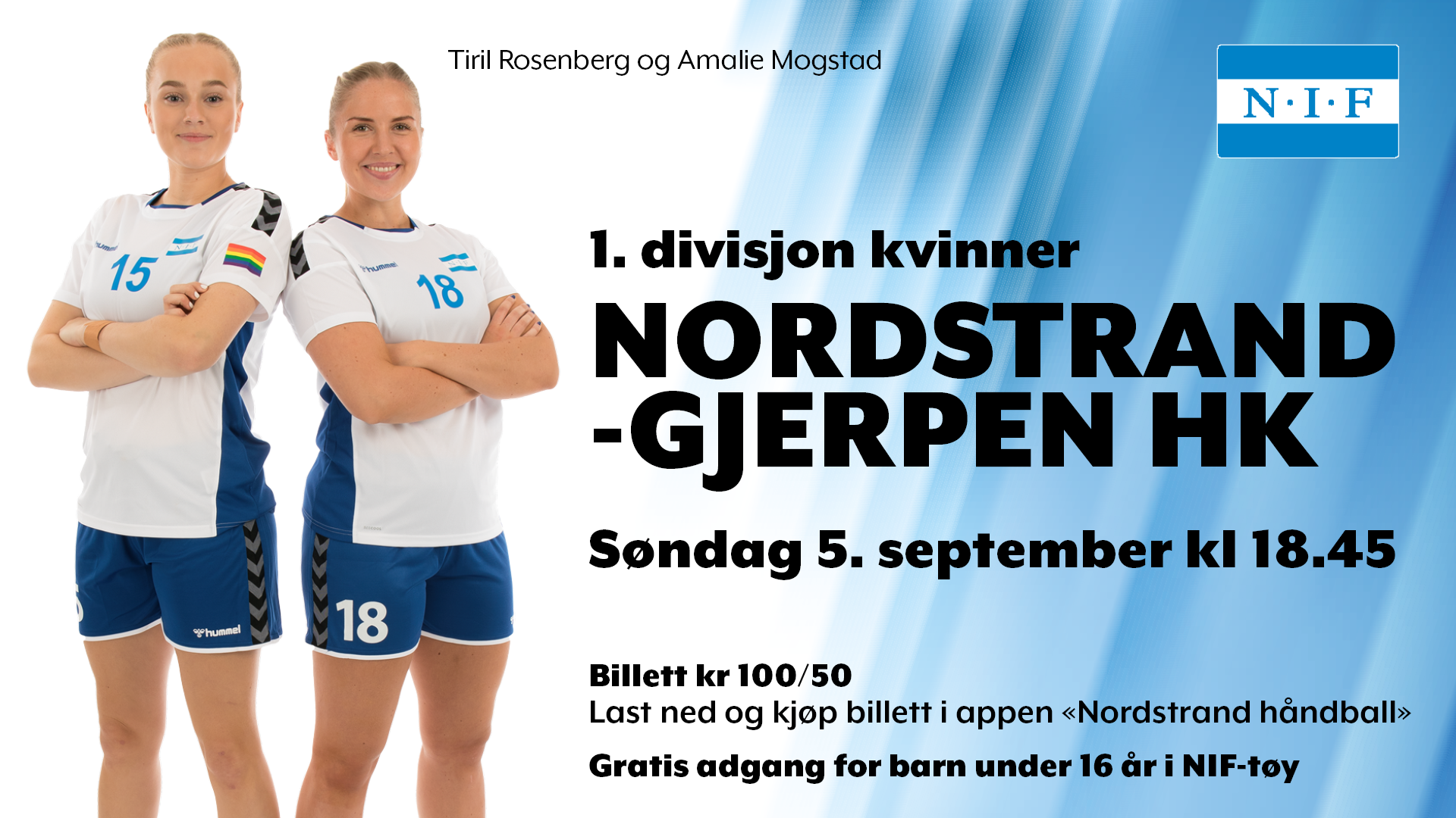 Årets første seriekamp søndag 18.45