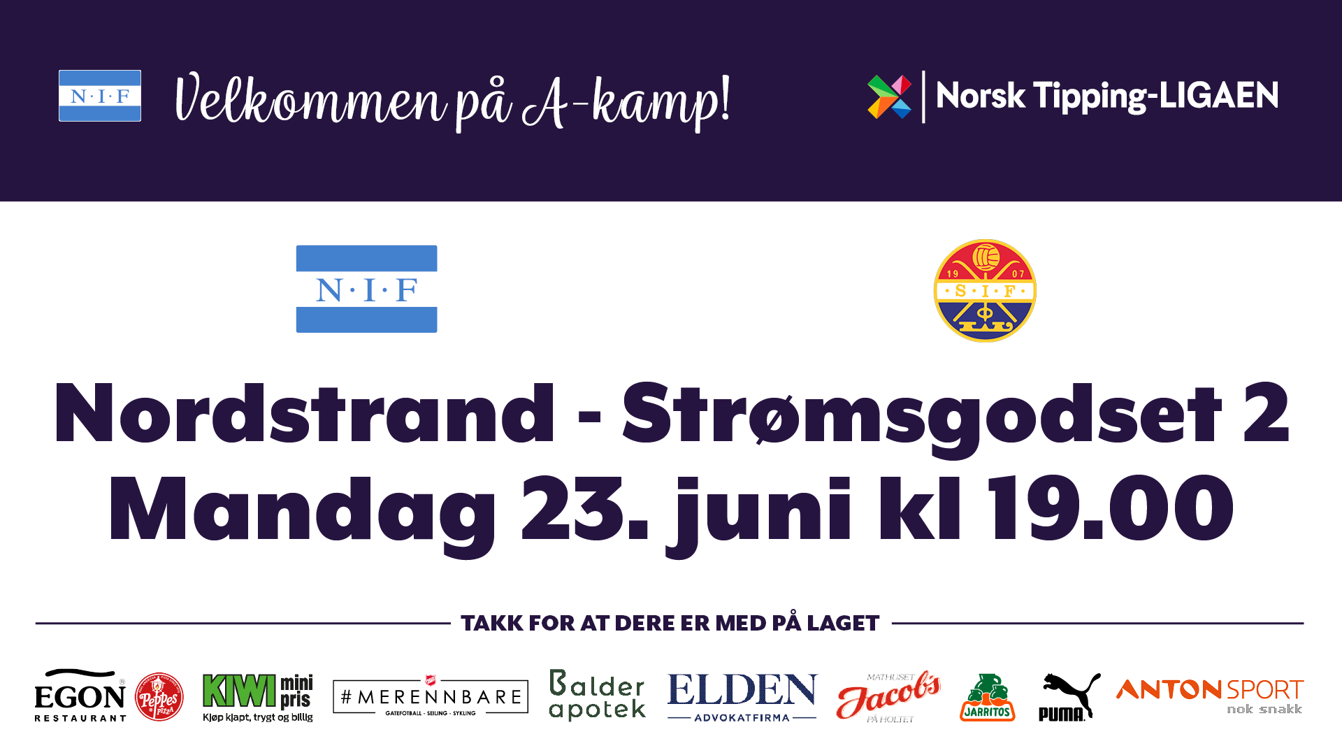 Godset 2 til Niffen på Niffen i morgen