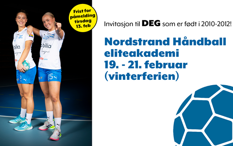 Håndballakademi i vinterferien!