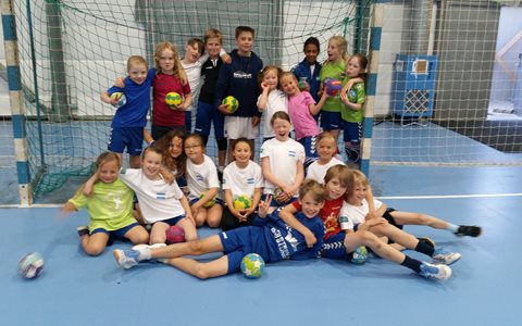 Gøy på håndballskolen