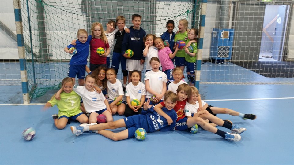 Gøy på håndballskolen