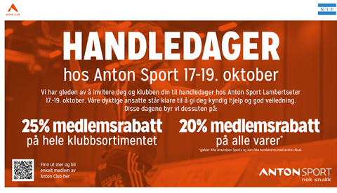 Anton sport inviterer til handledager