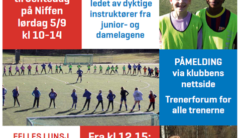 Jentefotballdag 5. september på Niffen