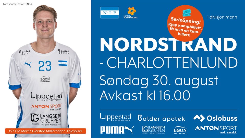 Seriestart hjemme på søndag!