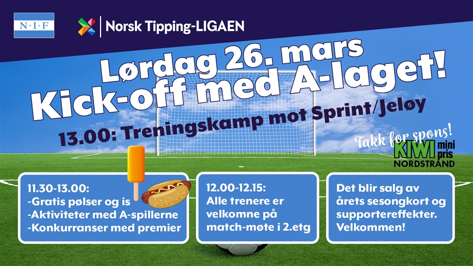 Bli med på Kick-off med A-laget