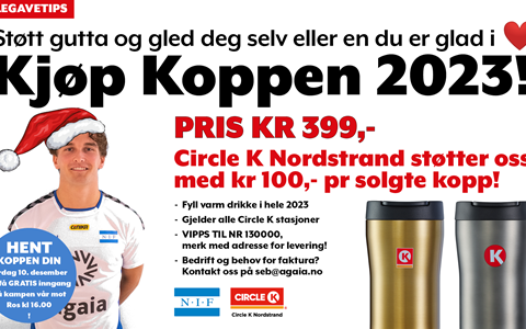 Kjøp Circle K-koppen og støtt gutta!