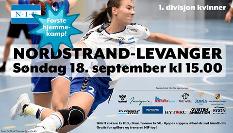 Første hjemmekamp på søndag!