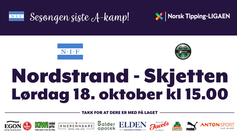 Sesongens siste hjemmekamp!