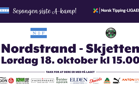 Sesongens siste hjemmekamp!