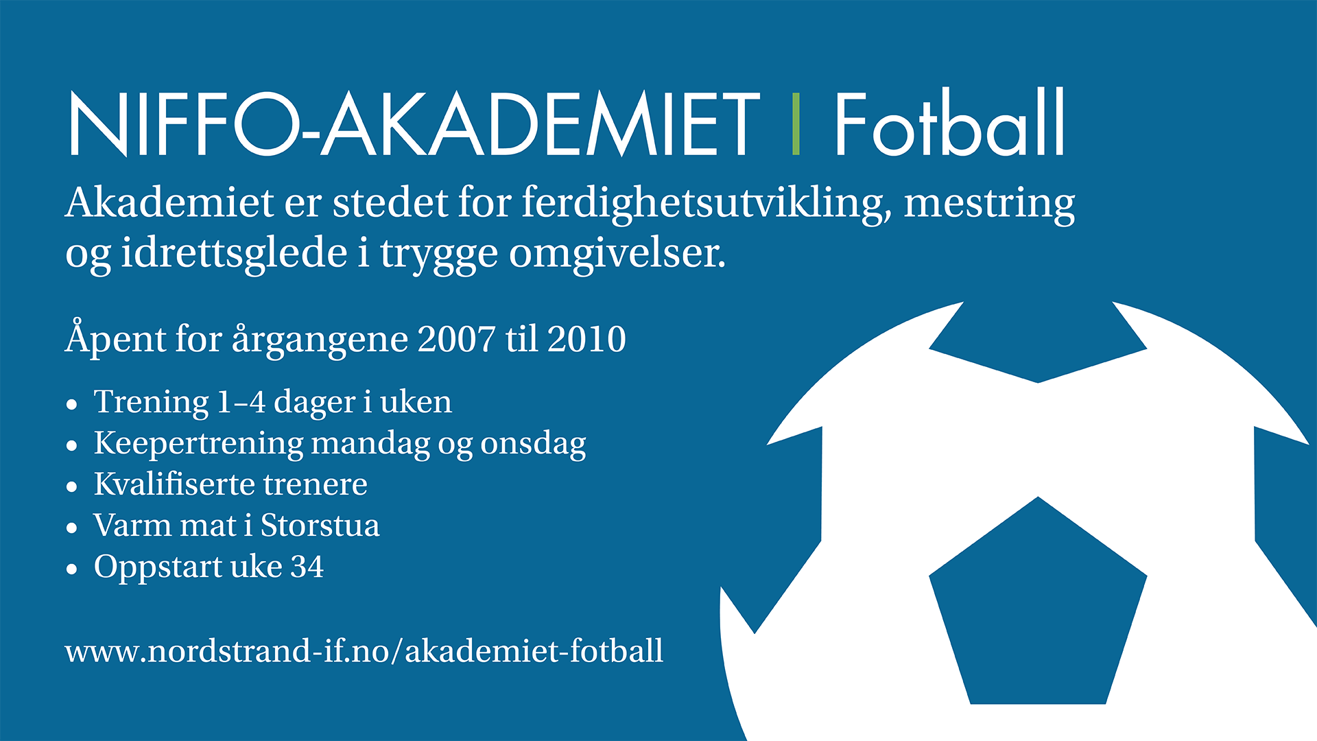 Velkommen til fotballakademiet