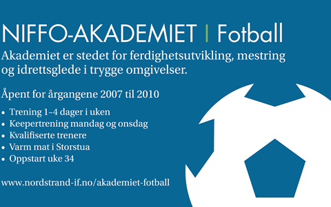 Velkommen til fotballakademiet