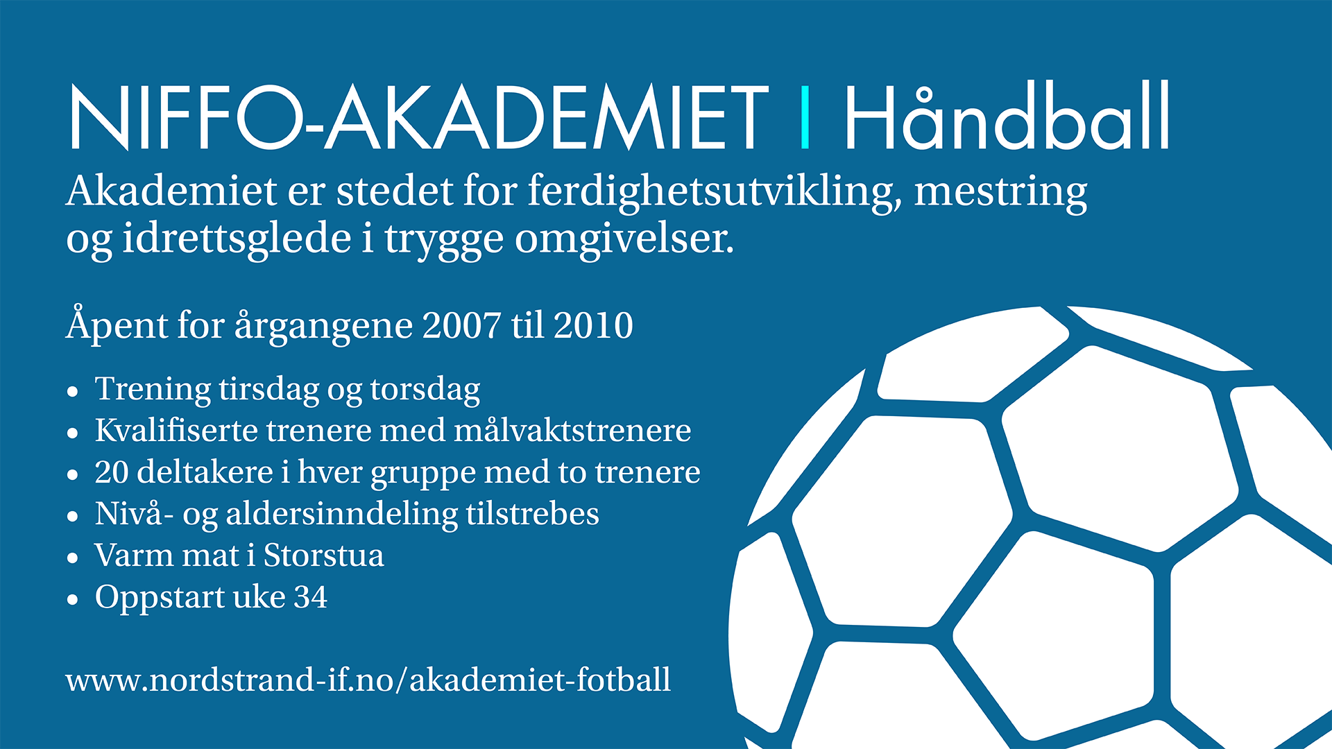 Velkommen til Håndballakademiet