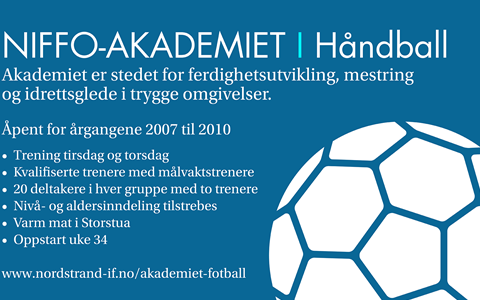 Velkommen til Håndballakademiet