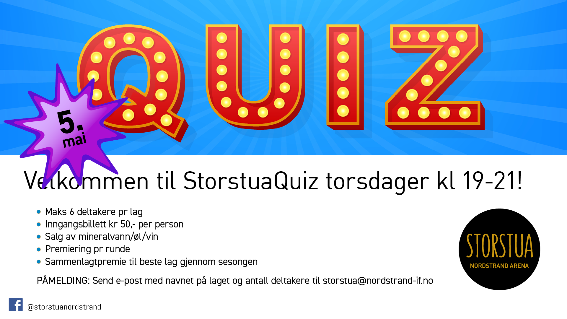 Quiz på torsdag!