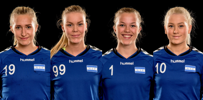 Fire NIF-jenter på regional samling