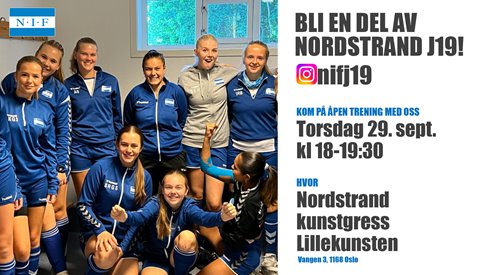 Hei du fotballspiller mellom 15 og 19 år!