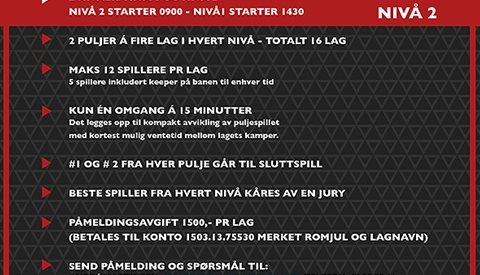 Romjulsturnering futsal 27. desember