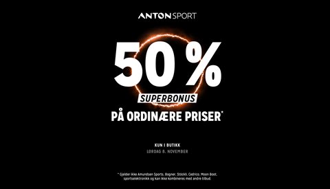 Superbonus hos Anton Sport i morgen!
