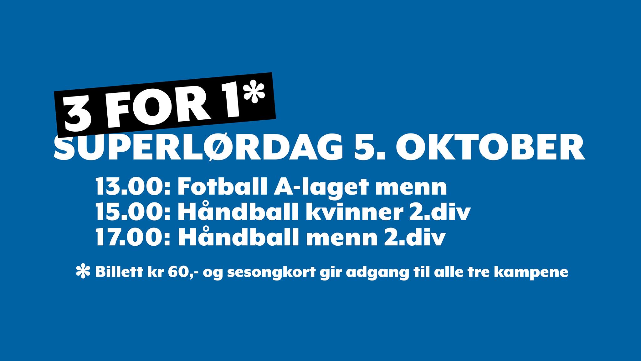 Velkommen til superlørdag 5. oktober