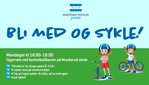 Bli med på juniorsykling