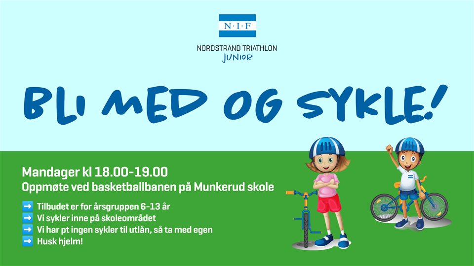 Bli med på juniorsykling
