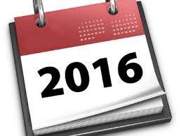 Terminliste 2016