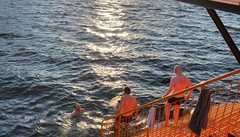 NIF triathlon - løpefest med badstu og sjøbad