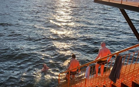 NIF triathlon - løpefest med badstu og sjøbad