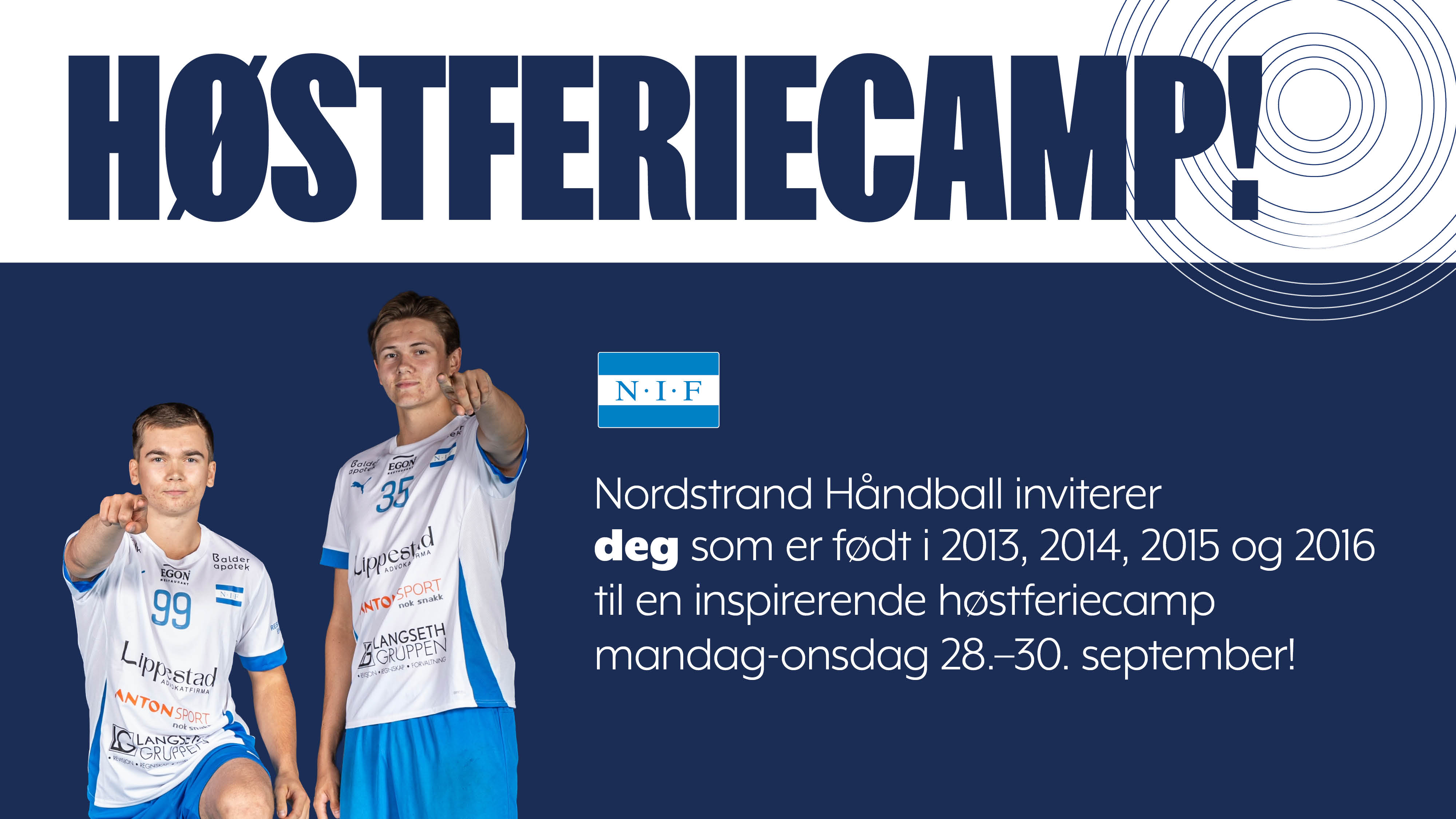 Håndballcamp i høstferien!