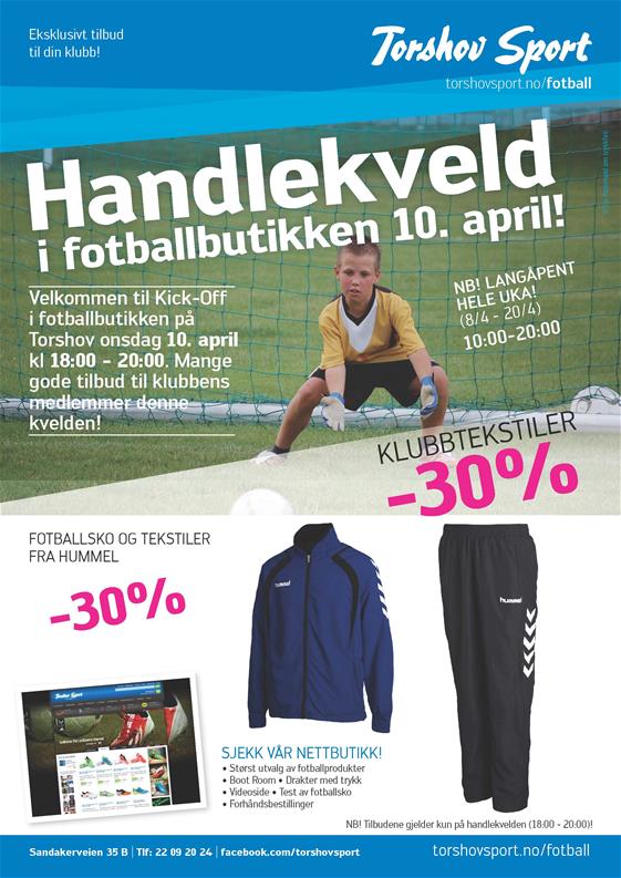 Klubbkveld med 30% rabatt onsdag!