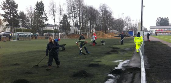 Vel overstått dugnad, tross regn og vind!