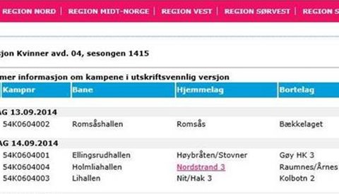 Serieoppsettet for 6. div er klart